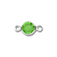 Roestvrij stalen (RVS) stainless steel onderdelen tussenstuk rond Silver-green
