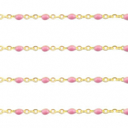 Roestvrij stalen (RVS) Stainless steel onderdelen jasseron 1mm Vintage pink-gold