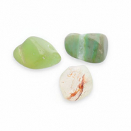 Natuursteen kralen agaat Multicolour green