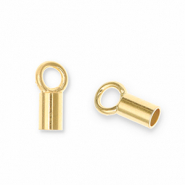 Onderdelen DQ Eco-brass® metaal eindkap Goud (nikkelvrij)