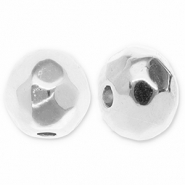 Kralen DQ metaal facet geslepen 6mm Antiek zilver (nikkelvrij)