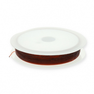 Elastiek rijgdraad 0.5mm Brown