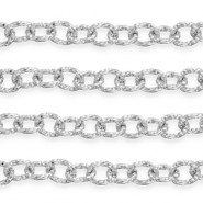 Aluminium onderdelen jasseron ankerketting Silver