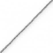 Hematite kralen rondellen Silver