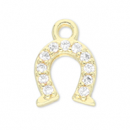 Brass TQ metaal bedels hoefijzer Gold-transparent