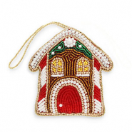 Trendy hangers huis White-red-brown-gold