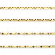 Roestvrij stalen (RVS) Stainless steel onderdelen jasseron rechthoek Gold