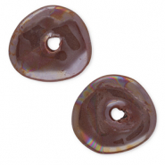 DQ Grieks keramiek kralen donut Victorian purple