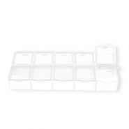 Sieraad opbergbox met 10 vakken Transparent
