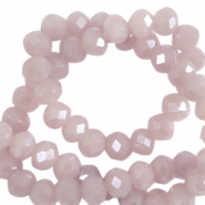 Top Facet kralen 3x2 mm disc Lavender fog-pearl shine coating