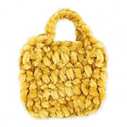 Handgemaakte gehaakte tasjes Ochre yellow