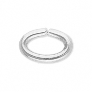 Roestvrij stalen (RVS) stainless steel onderdelen buigring ovaal Silver