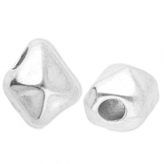 Roestvrij stalen (RVS) stainless steel kralen irregular Silver