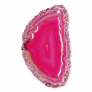 Natuursteen hangers agaat druppel Multicolour pink-orange