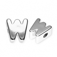 Letterkralen van acryl letter W Silver