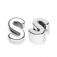 Letterkralen van acryl letter S Silver