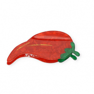 Haaraccessoires haarklem chili peper Pearl shine red-pearl shine green-gold