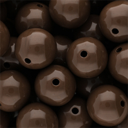 16 mm DQ acryl kralen shiny Cappuccino brown 19-1220 TCX