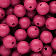 12 mm DQ acryl kralen shiny Rose violet 17-2624 TCX