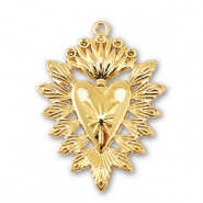 Bedels metaal hart Gold