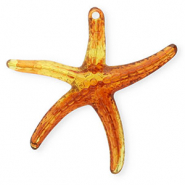 Acryl hangers zeester Amber brown