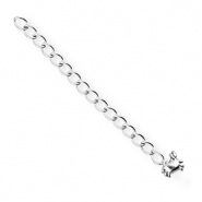 BY31® Roestvrij stalen (RVS) stainless steel onderdelen verlengketting set krab Silver