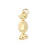 Brass TQ metaal bedels snoepje Gold