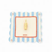 BY31® Eco-brass metaal bedels wijnfles Gold