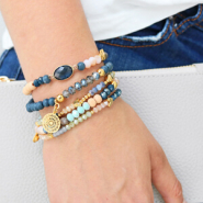 Inspiratiesets Zomerse glamour met top facet kralen