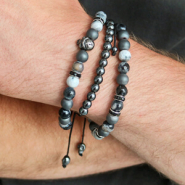 Inspiratiesets Stoere mannen sieraden met kralen van natuursteen