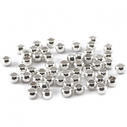 DQ knijpkralen 3mm Zilver