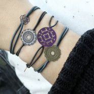 Inspiratiesets Armbanden en oorbellen in winterse bohemian stijl