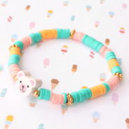 Inspiratiesets Vrolijke armbandjes met polymeer kralen