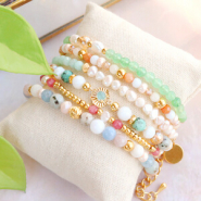 Inspiratiesets Luxe armbanden maken met Jade kralen 