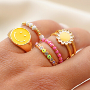 Inspiratiesets Inspiratie voor het combineren van trendy ringen 