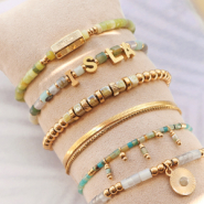 Inspiratiesets Ideeën voor het ontwerpen van armbanden met natuursteen kralen disc