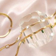 Inspiratiesets Zo draag je deze rvs kettingen en armbanden met Crystal Glass samen