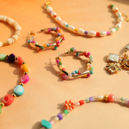 Inspiratiesets Armbanden en oorbellen inspiratie met schelp kralen