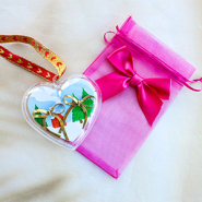 Inspiratiesets Mix & match: organza zakjes en ornamenten voor cadeaus