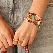 Inspiratiesets Kleurrijke armbanden inspiratie met Czech kralen