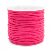 Gekleurd elastisch draad 2.5mm Fuchsia pink