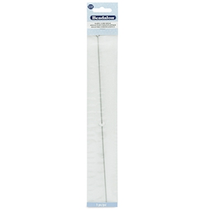 Beadalon rijgnaald 27cm/&Oslash;0.78mm voor elastiek rijgdraad Zilver