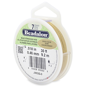 Beadalon Rijgdraad 7 draads 0.46mm Gold