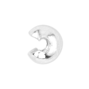 Beadalon knijpkraal verbergers 6mm Zilver