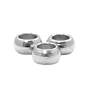 Roestvrij stalen (RVS) Stainless steel kralen 2mm Zilver