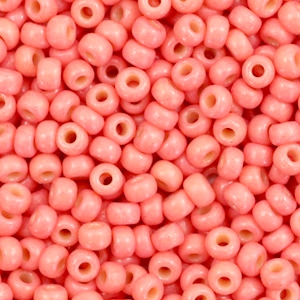 Miyuki rocailles 8/0 Duracoat opaque light watermelon pink 8-4464