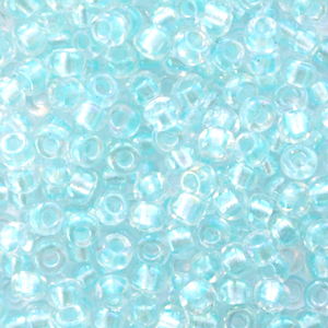 Miyuki rocailles 8/0 Fancy lined soft aqua blue 8-3638