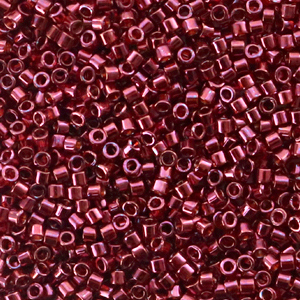 Miyuki kralen delica's 11/0 Gold luster wine red DB-116