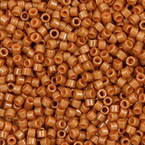 Miyuki kralen delica's 11/0 Duracoat opaque dyed sienna brown DB-2109