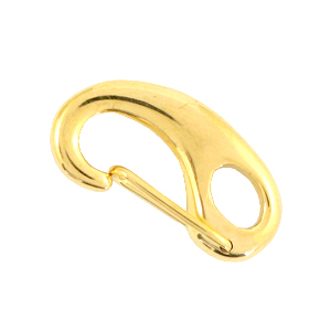 Roestvrij stalen (RVS) Stainless steel onderdelen karabijnslot 16mm Goud